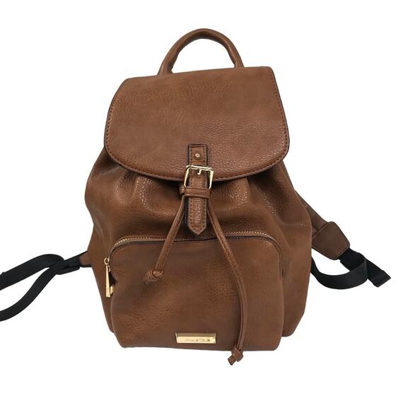 ALDO Bucket Backpack Brown Drawstring Gorpcore Travel Fairy Boho Festival Y2K - Picture 7 of 7